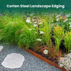 GZGNEEVL installed curved border in garden showing clean separation benefit