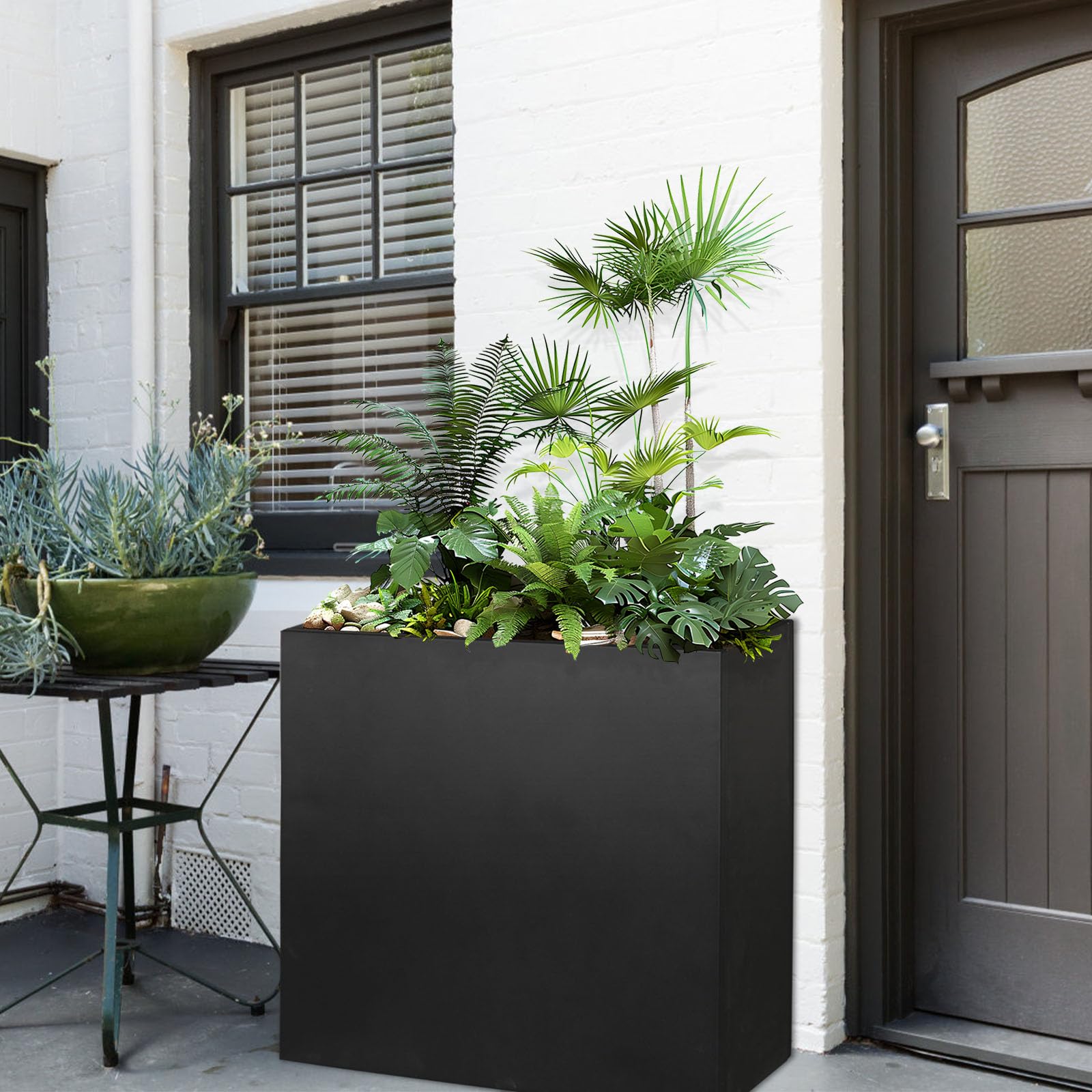 GZLVSOW lifestyle shot on patio showing decorative curb appeal and function