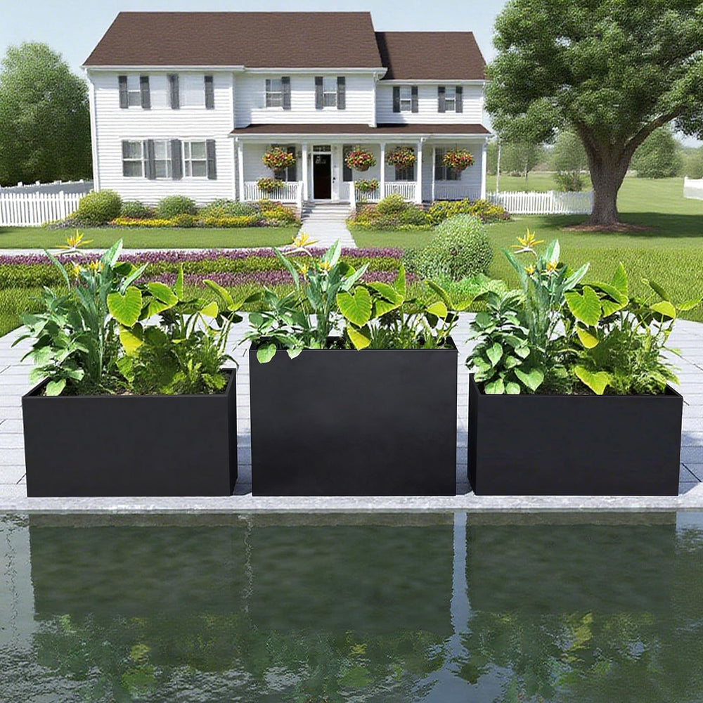 GZLVSOW planter filled with herbs illustrating efficient planting layout