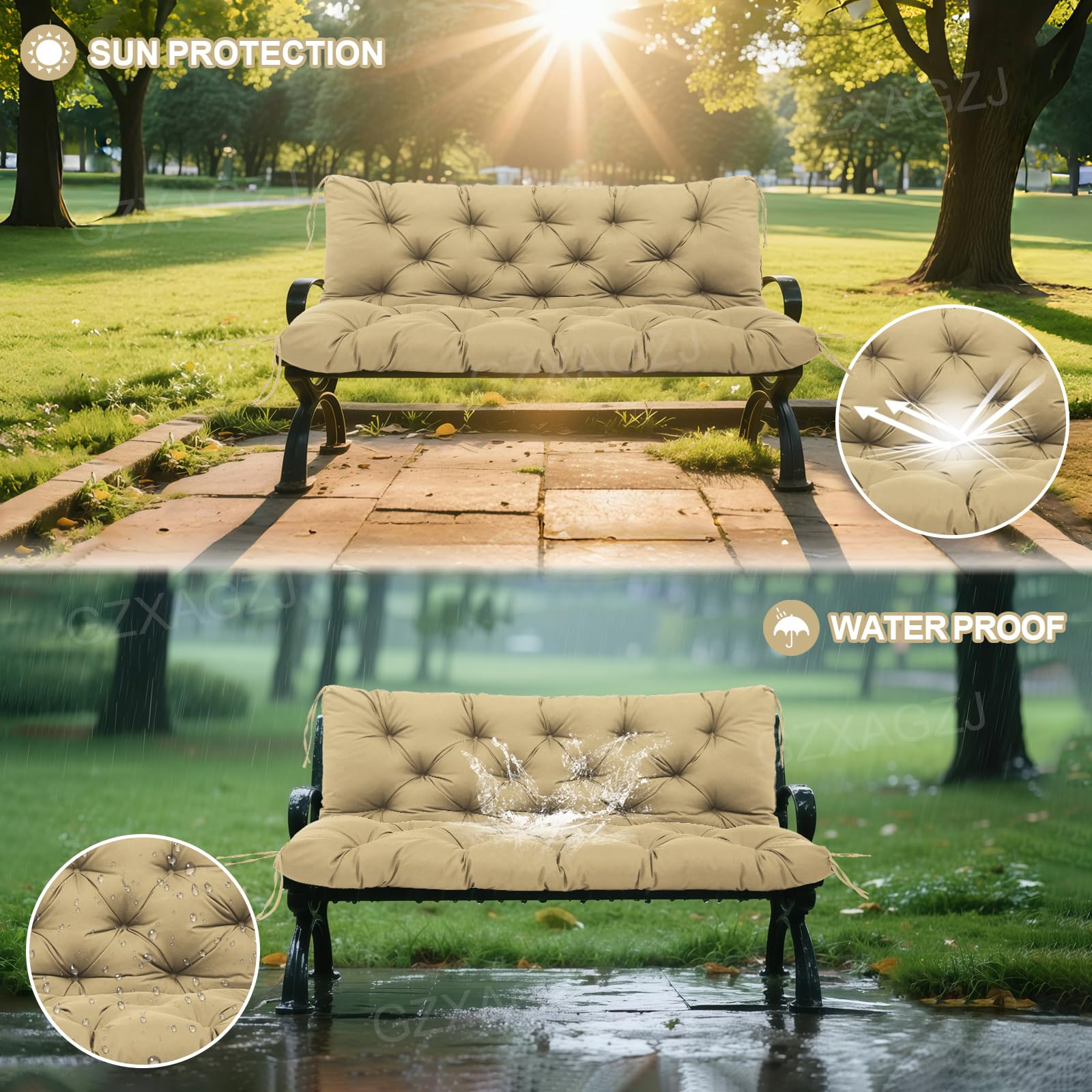 GZXAGZJ close-up of waterproof polyester fabric texture for weather protection
