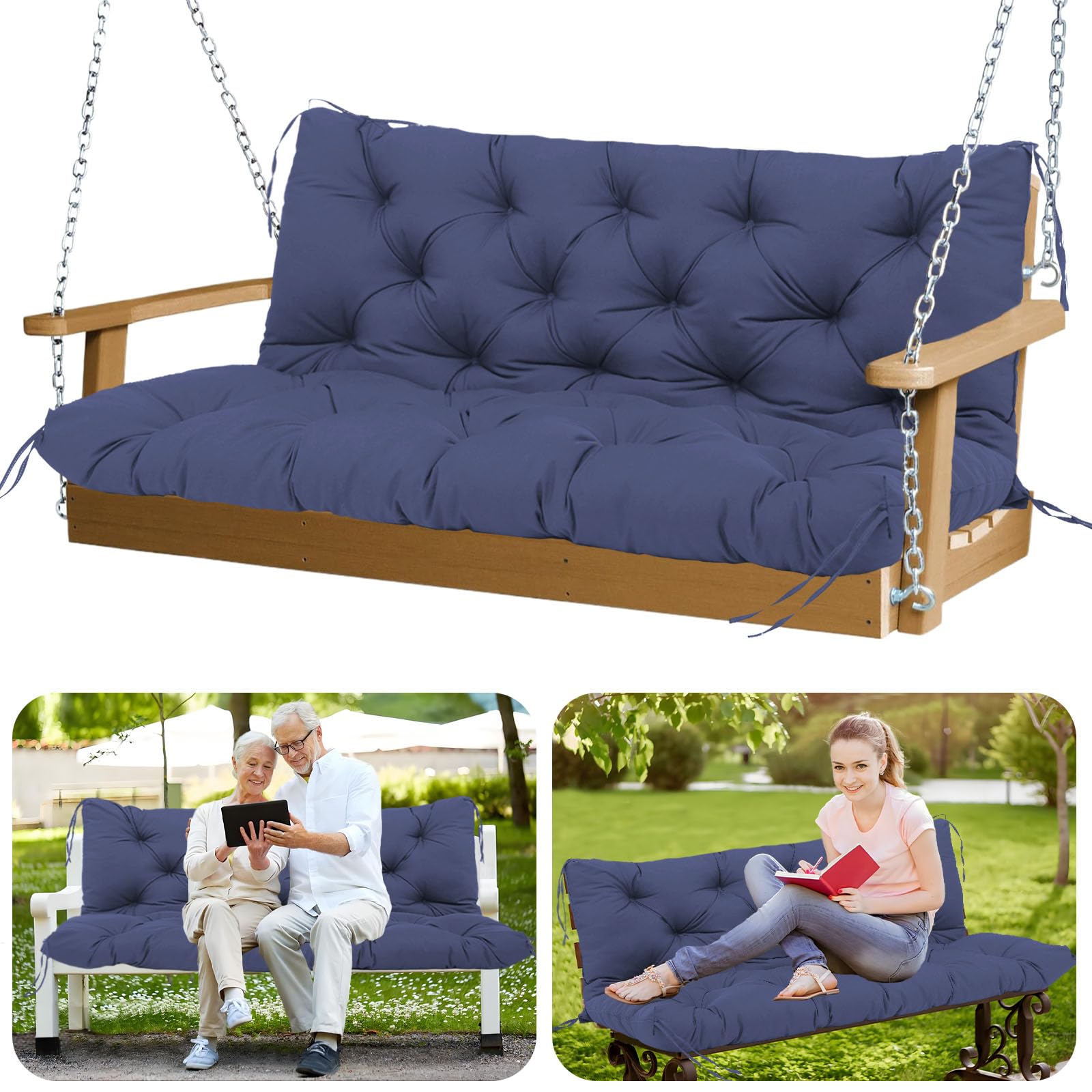 GZXAGZJ front view navy blue cushion showing full coverage and comfort