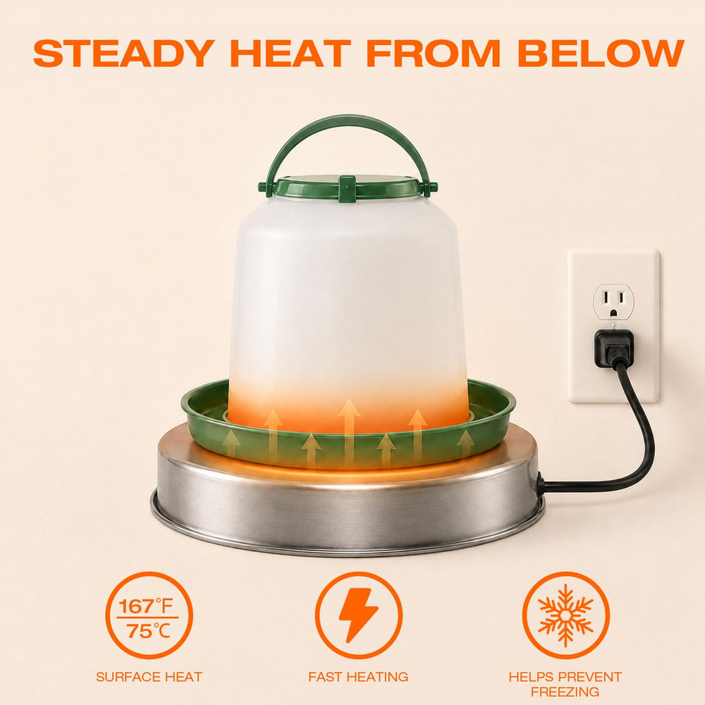 H&G lifestyles power cord and plug detail illustrating simple plug-and-play winter operation
