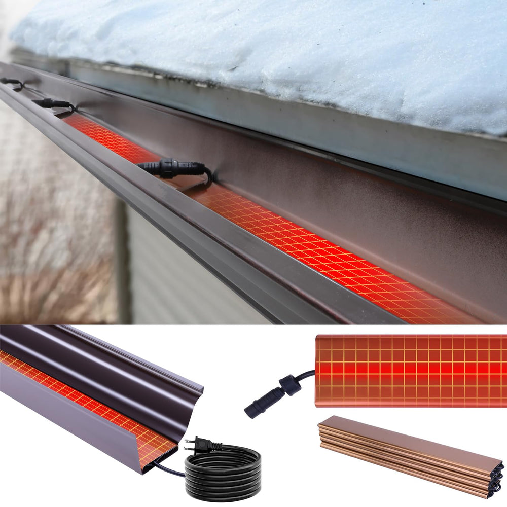 H&G Lifestyles installed on home eaves in winter showcasing gutter protection benefit