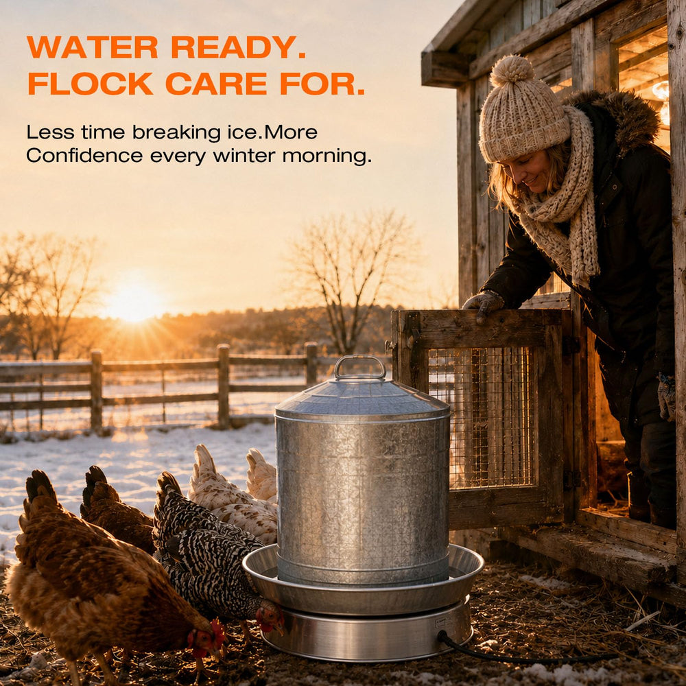 H&G lifestyles base in snowy outdoor setting demonstrating reliable deicing performance