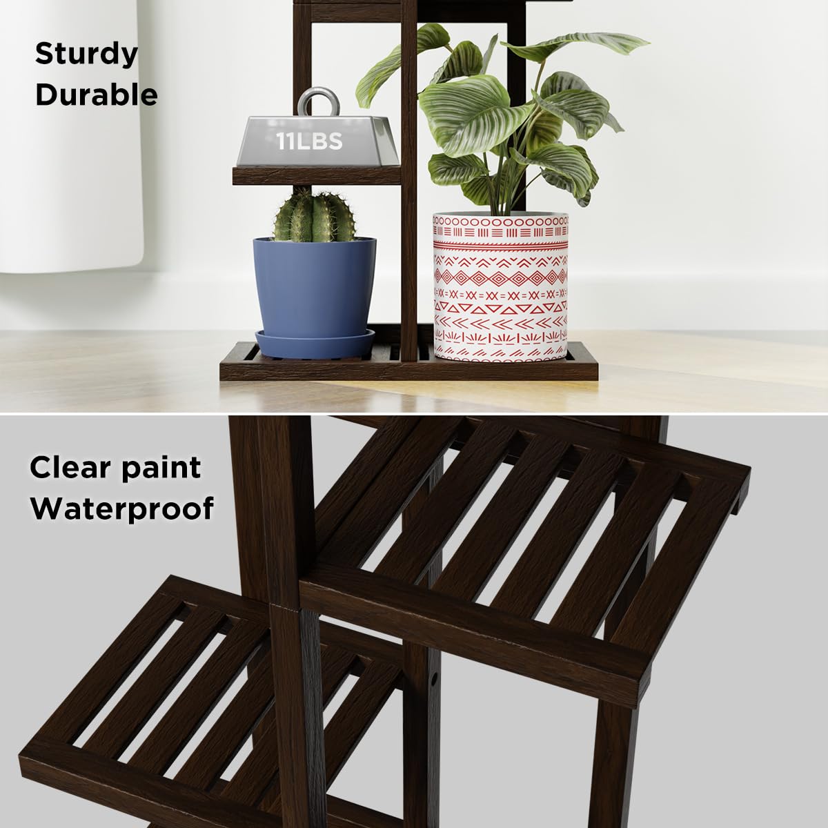 H HOMEXIN styled in living room showing decorative and plant display benefit