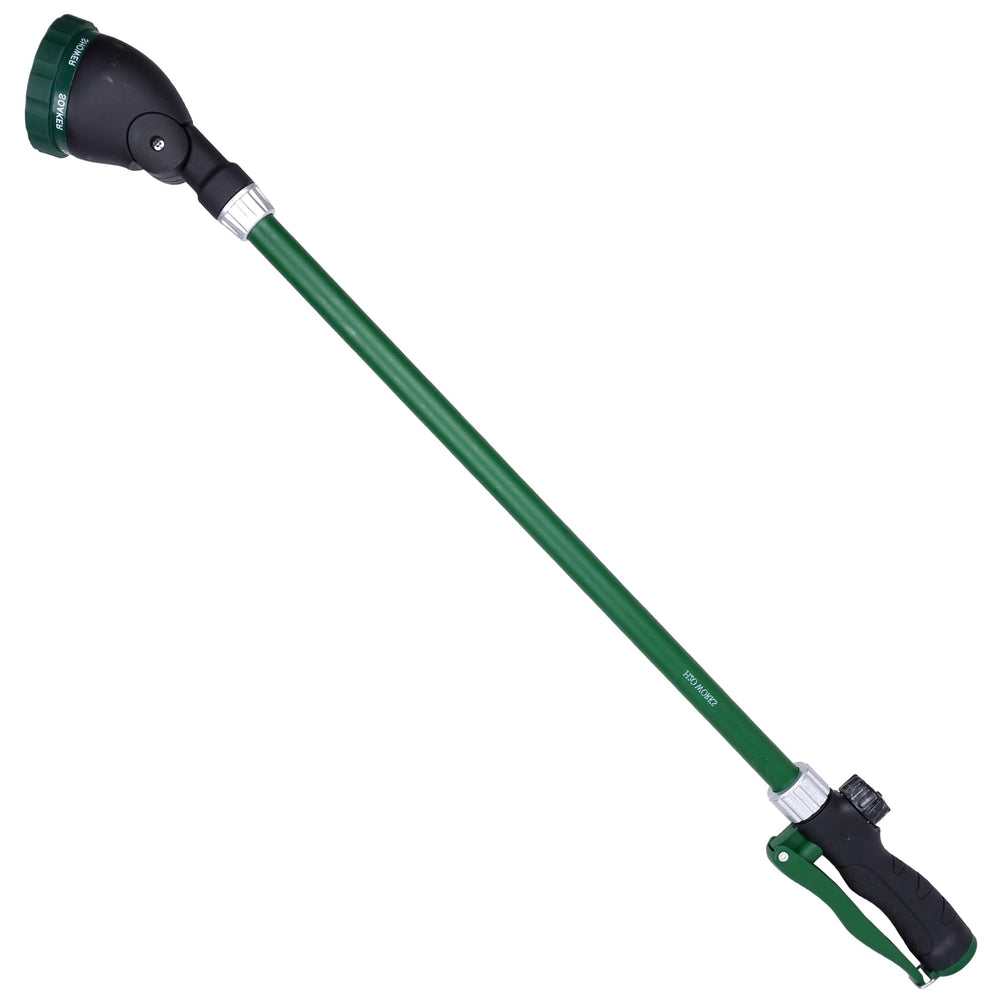 H2O WORKS front view of 28 inch watering wand showing full length and build benefit