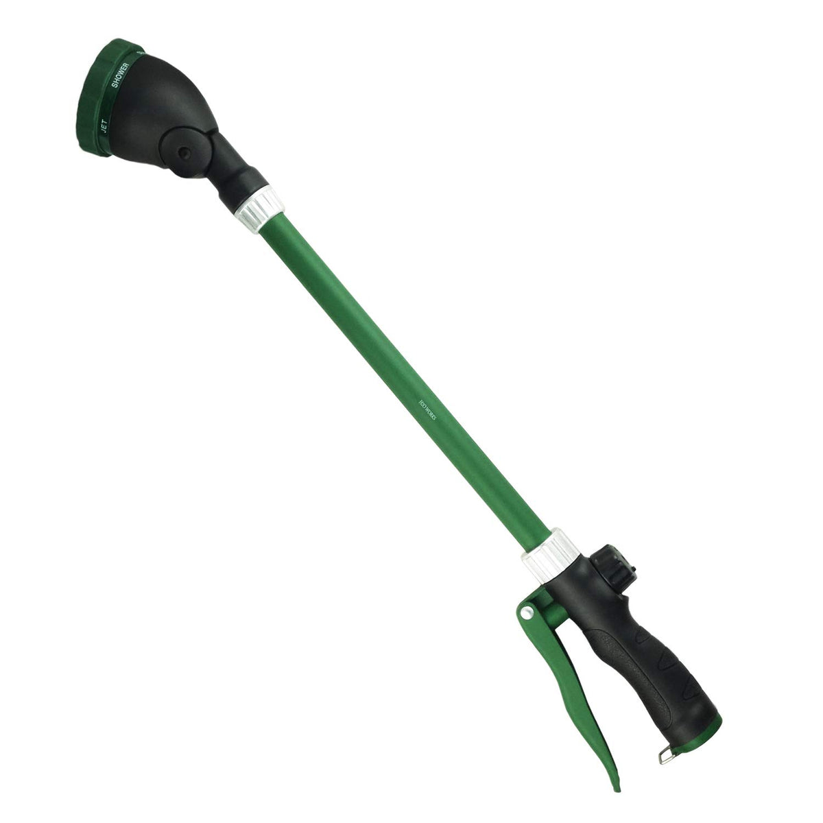 H2O WORKS front view of 21-inch watering wand showing full length and design benefit reach