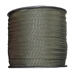 Habitech roll front view showing olive green webbing and long length benefit