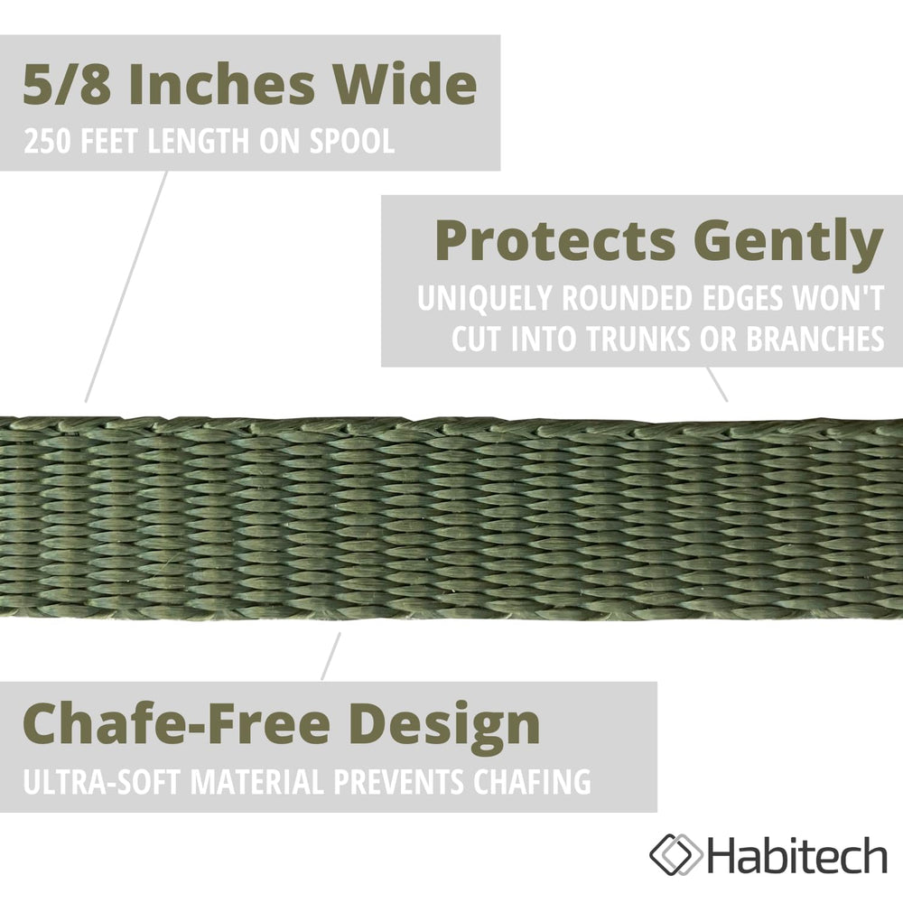Habitech roll held in hand showing scale and long 250-foot convenience