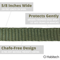 Habitech roll held in hand showing scale and long 250-foot convenience
