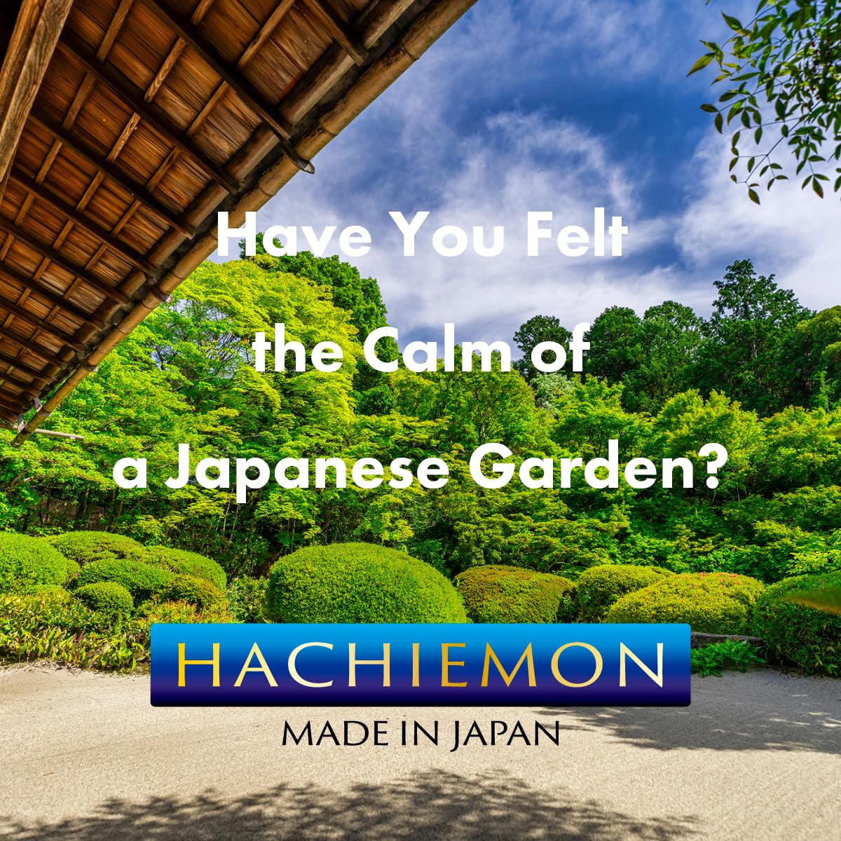 HACHIEMON in a gardener's toolkit scene highlighting professional finish