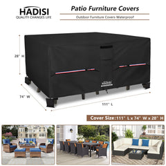 Hadisi close-up of 600D fabric texture showing durable waterproof finish