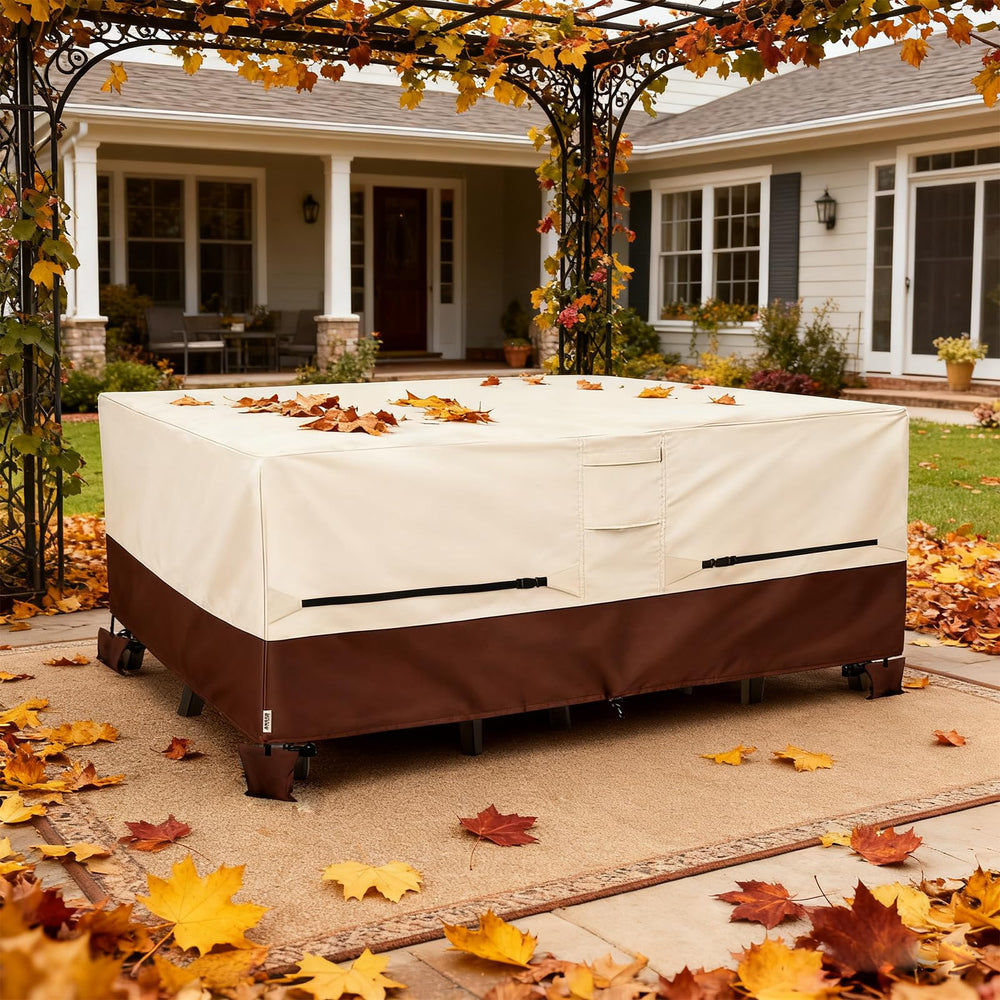 Hadisi folded cover in storage bag ready for off-season protection and compact storage