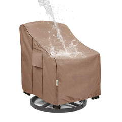 Hadisi front view of cover protecting outdoor chair, extends furniture life