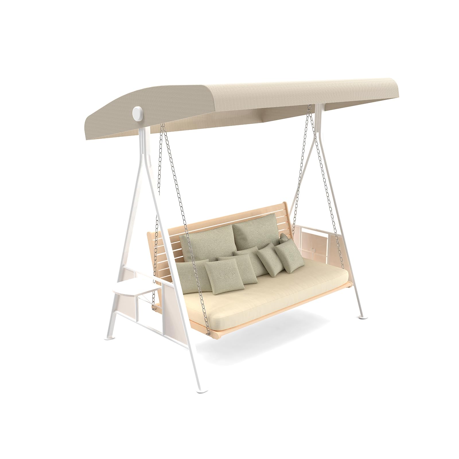Hagsfire front view canopy showing full beige top and clean lines for weather protection