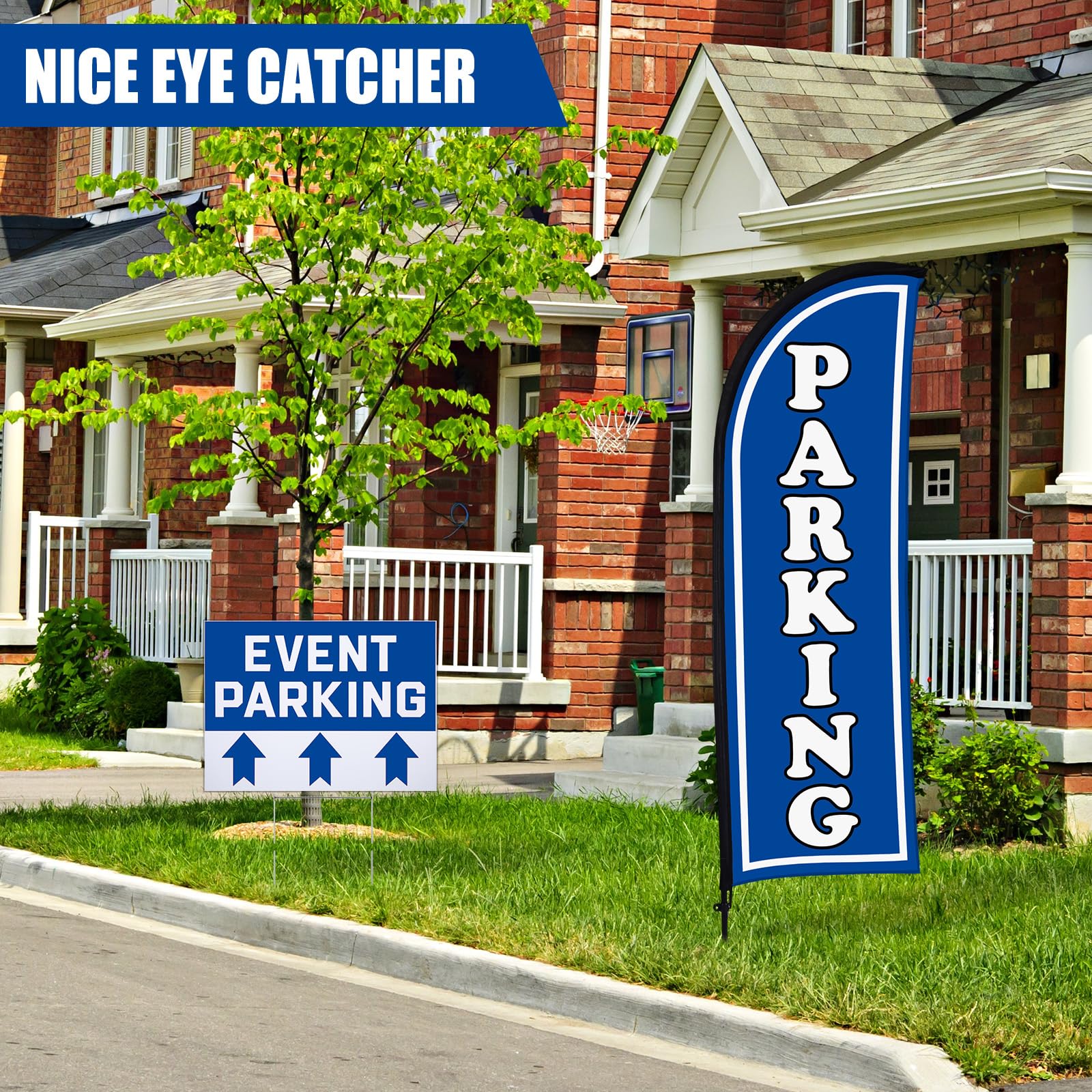 Hahafelt arrow sign front detail showing clear double-sided directional messaging