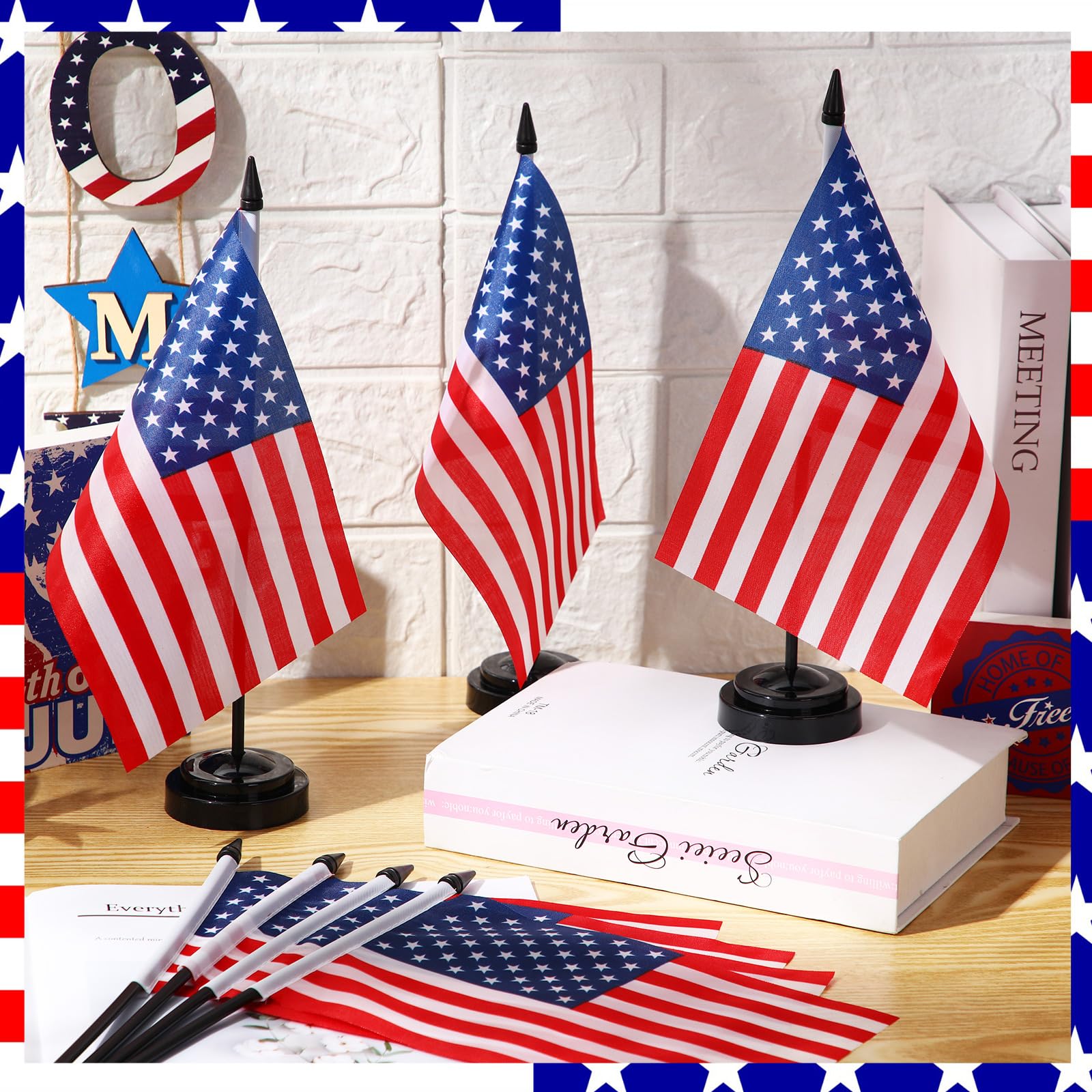 Hahafelt closeup of polyester flag fabric texture for lasting color and durability
