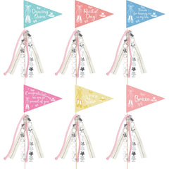Hahafelt front packaging showing six ballet triangle flags, quick decorative benefit