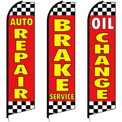Hahafelt three-flag front view boosting shop visibility