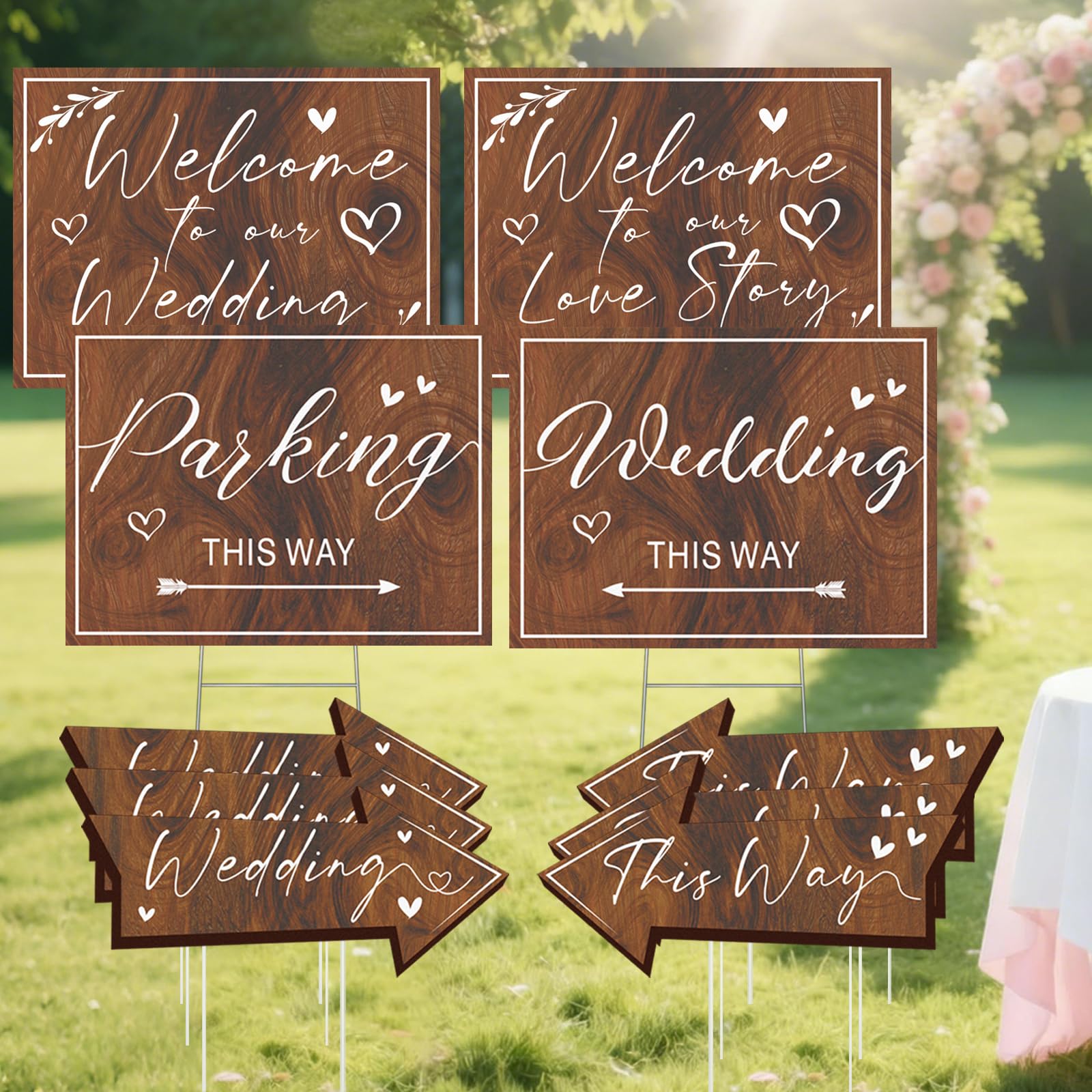 Haiddle front packaging showing full welcome sign kit and instant curb appeal