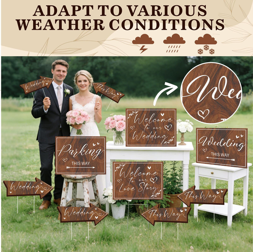 Haiddle welcome sign on reception table adding clear entry identification