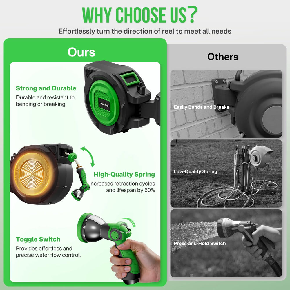 Hainan metal 10-pattern nozzle close detail showing ergonomic grip and spray options