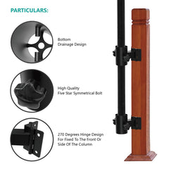 HAINAWANG close-up of stainless steel clamp and powder-coat finish for durability
