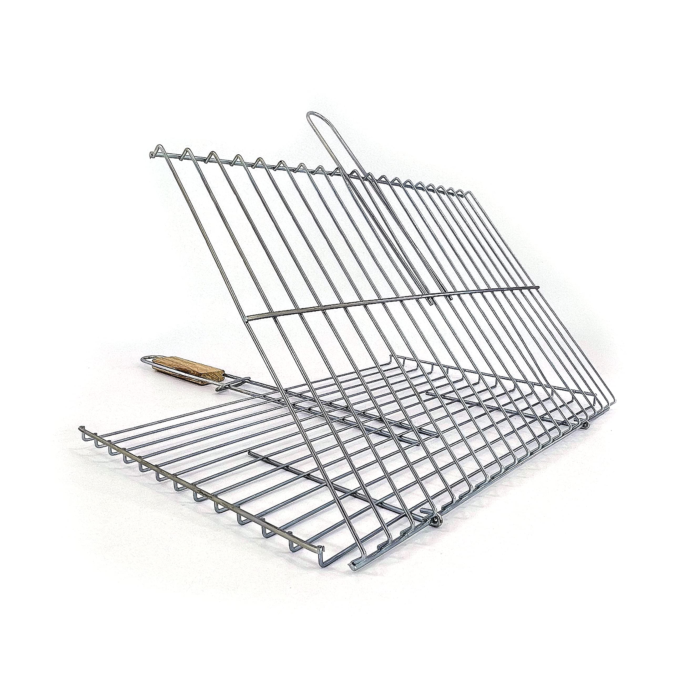 Hakan basket holding grilled fish to show secure cooking of delicate seafood