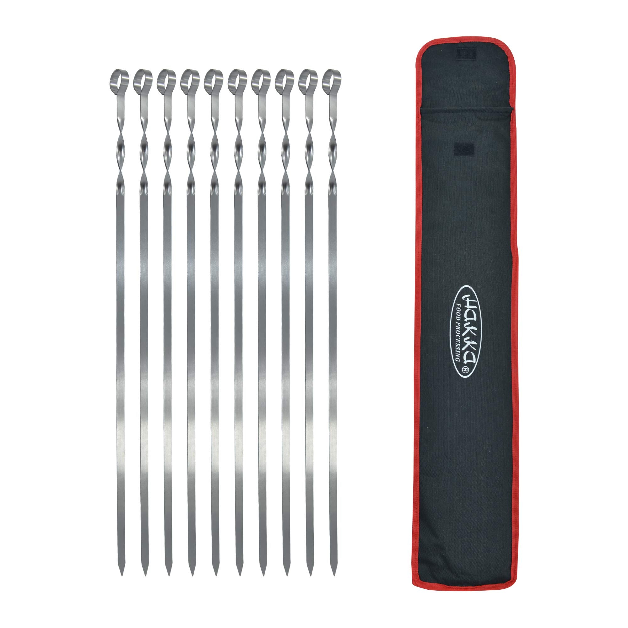HAKKA front view of packaged skewers showing full set and convenience
