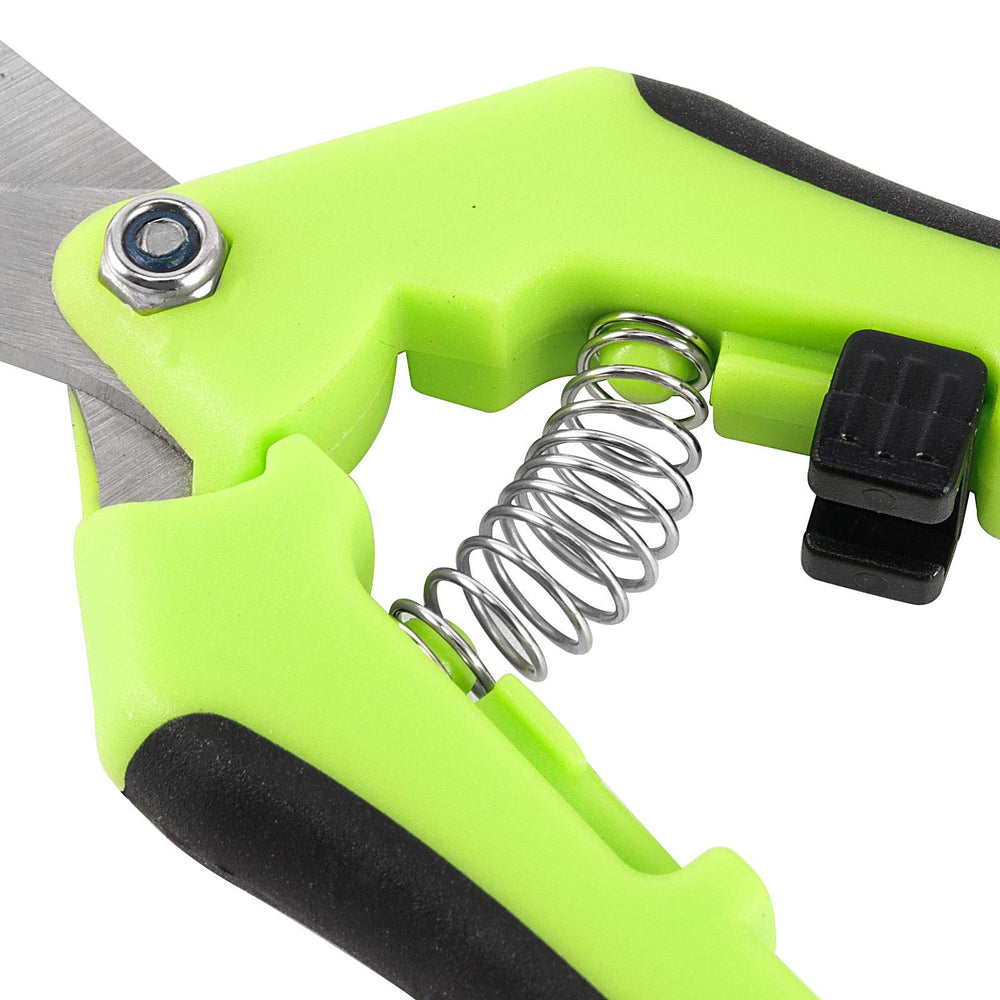 HAKZEON handle detail showing spring and rubber grip reducing hand fatigue