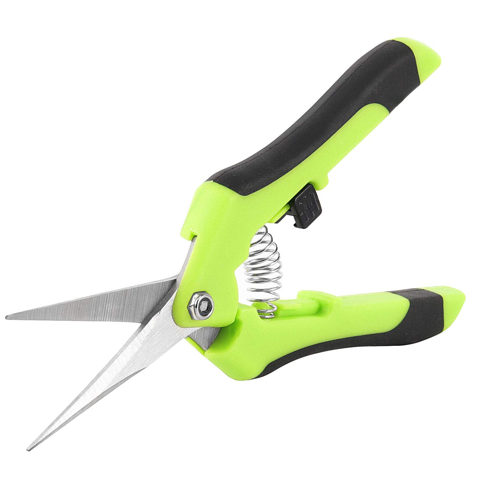 HAKZEON scissors in use trimming a flower bud delivering accurate control