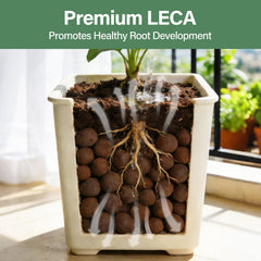 Halatool used as bottom drainage layer in a pot to prevent root rot
