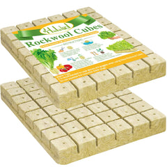 Halatool front packaging showing 96 rockwool cubes and clear labeling for easy selection