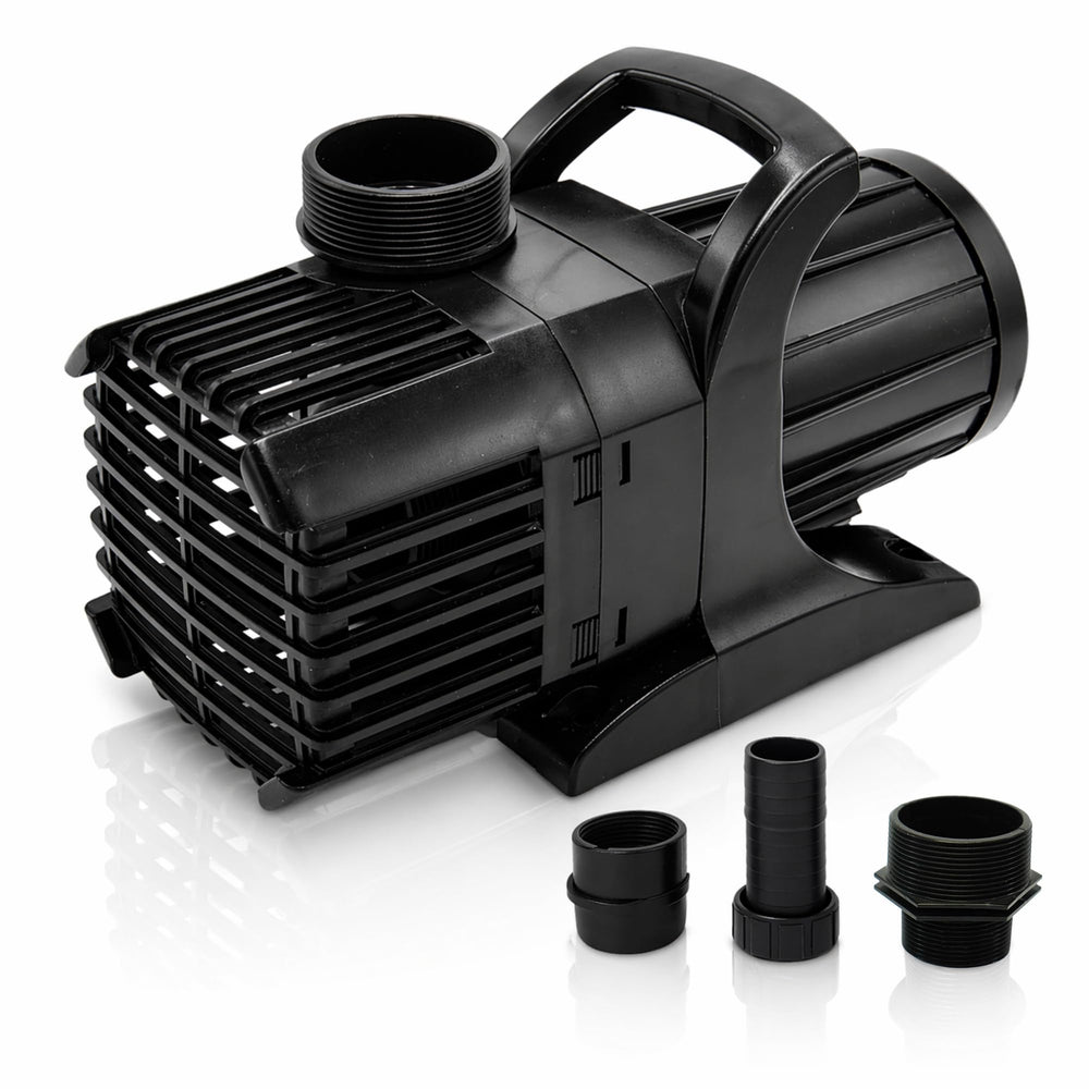 HALF OFF PONDS pump front view showing compact design and reliable flow