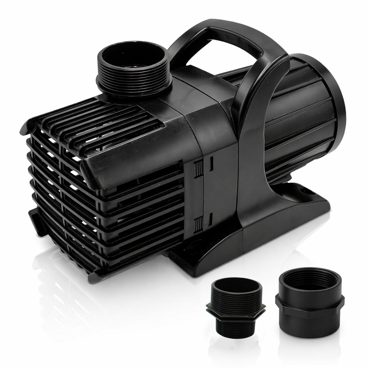 HALF OFF PONDS front view of pump showing compact design and reliability