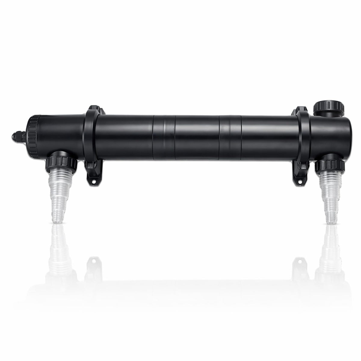 HALF OFF PONDS front housing view showing durable clarifier body and easy mounting benefit
