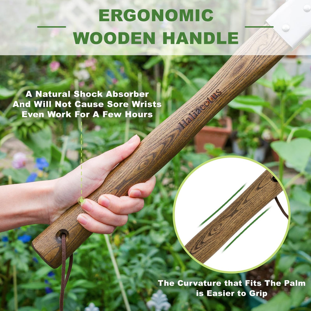 Haliaeetus pick axe cutting roots to remove stubborn vegetation easily