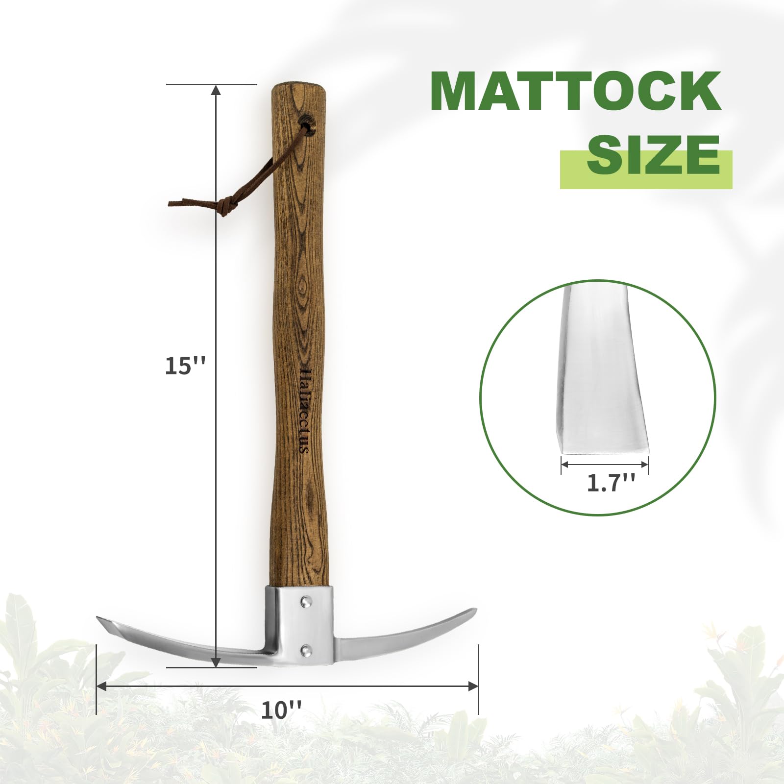 Haliaeetus pick axe lifestyle garden setting showing practical versatility