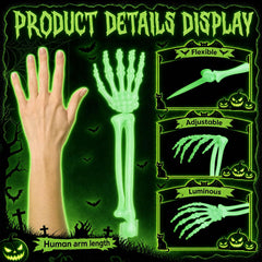 Halloscume hand stake pushed into soil for quick outdoor setup