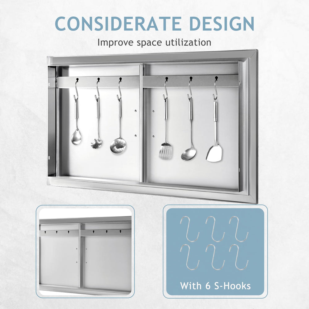 HALLY SINKS & TABLES H interior hooks with tools benefit: organized storage