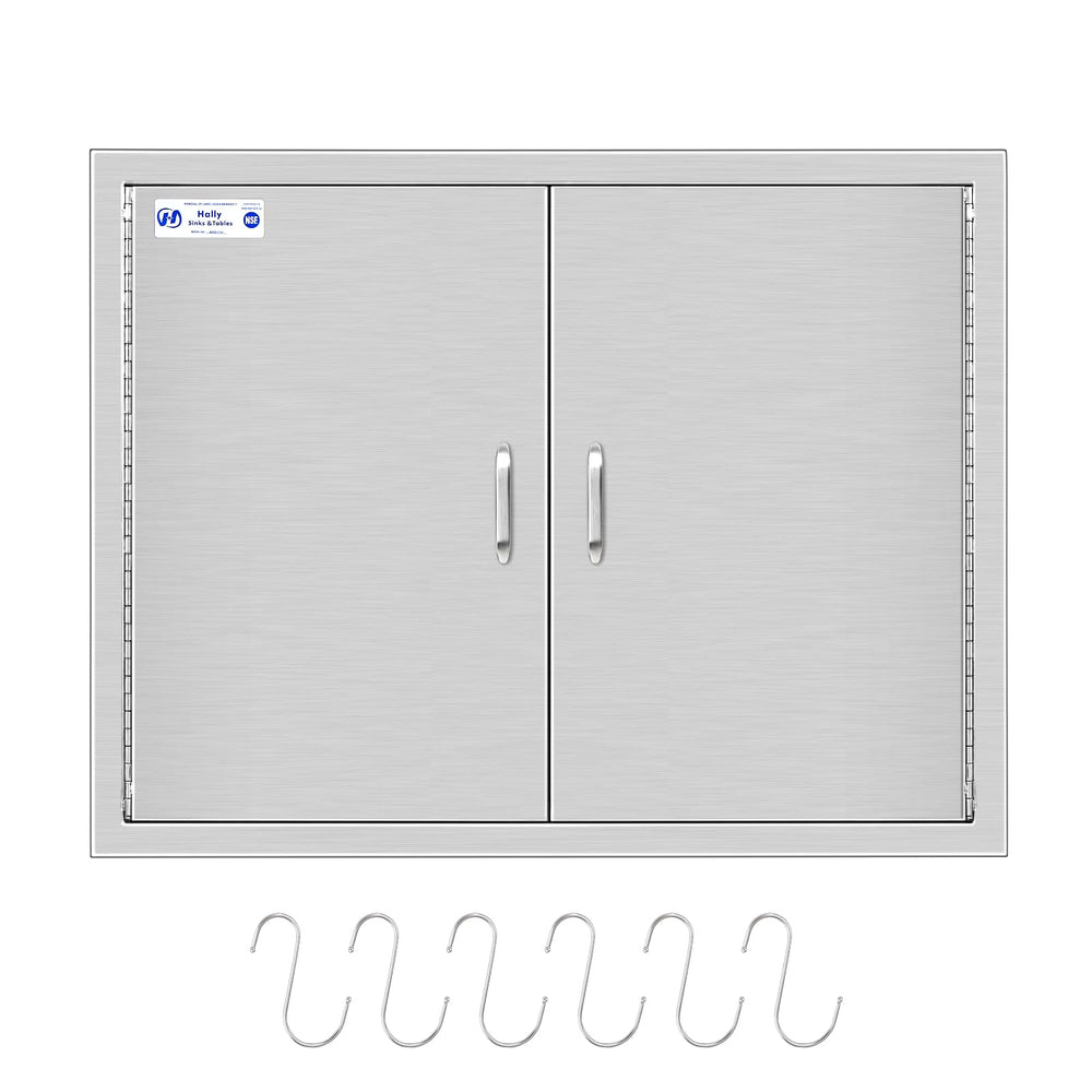 HALLY SINKS & TABLES H front view showing polished stainless steel benefit: modern finish