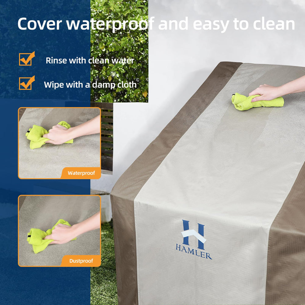 HAMLER close-up of Oxford waterproof fabric highlighting durable texture and water-shedding