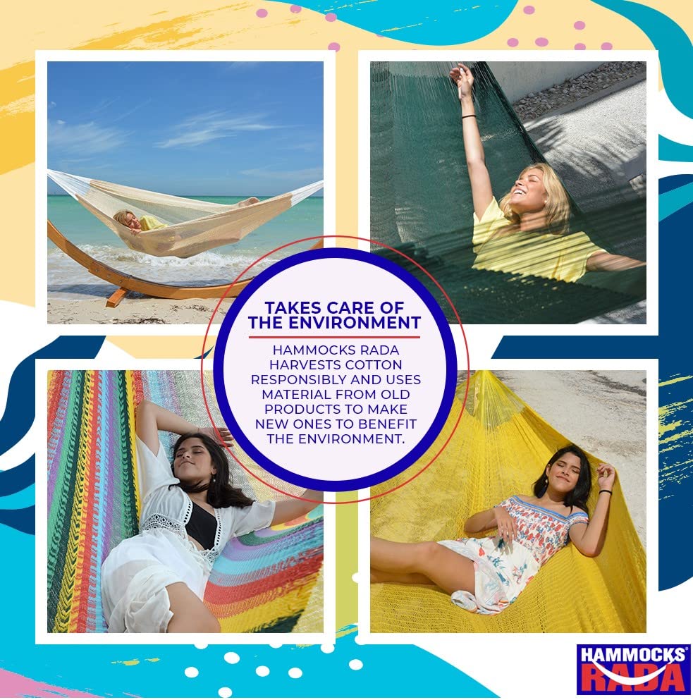 HAMMOCKS RADA set on a beach showing lifestyle use and coastal aesthetic benefit