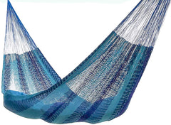 HAMMOCKS RADA front view showcasing Two Blues colors and roomy bed for comfort