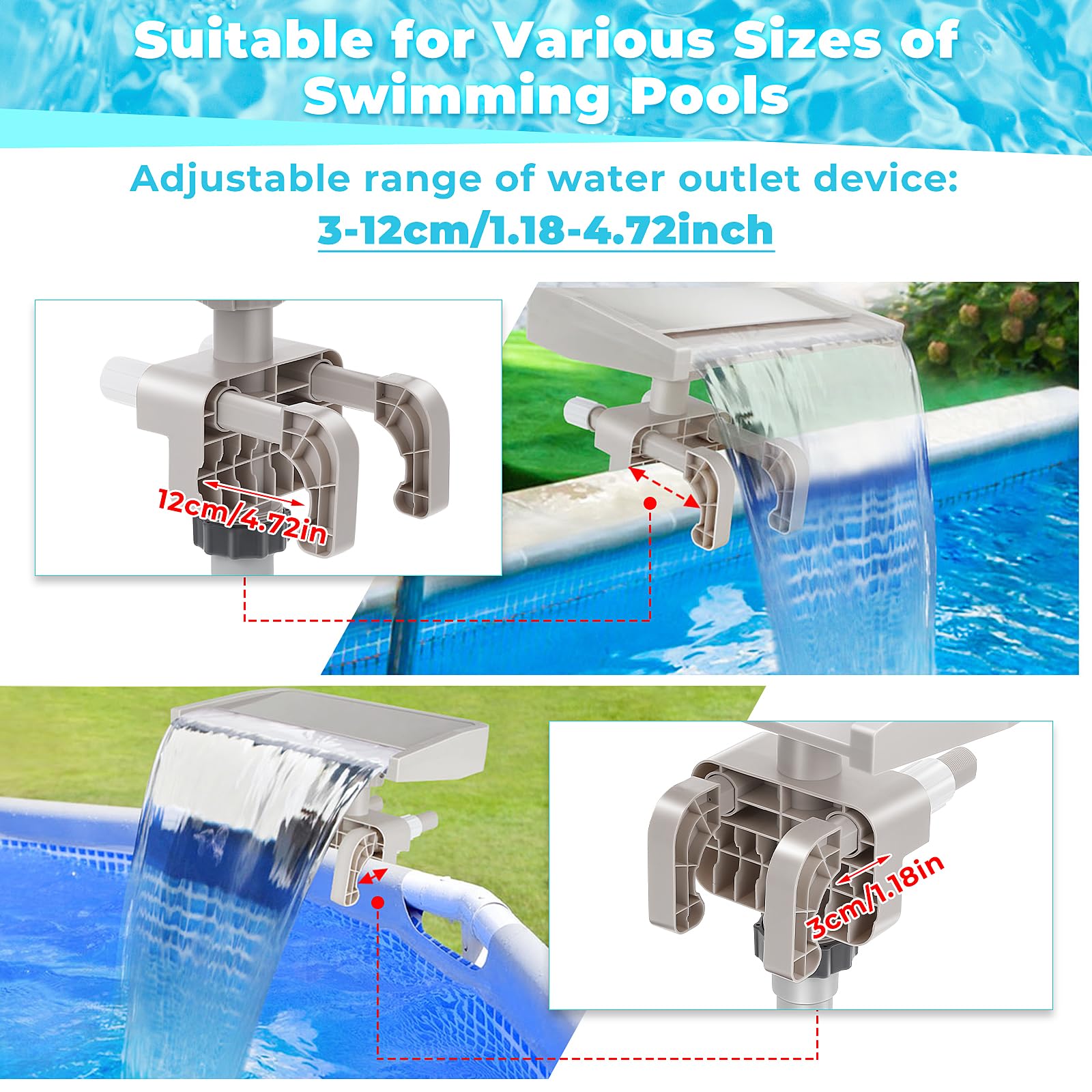 Hanaoyo close-up of water outlet detailing smooth consistent flow