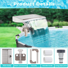 Hanaoyo installed on above-ground pool demonstrating easy clamp attachment