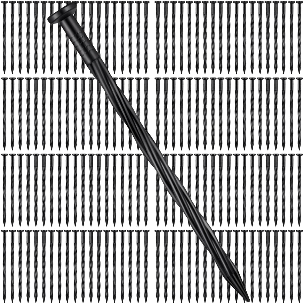 Handepo front pack of 250 black stakes showing value and quantity benefit