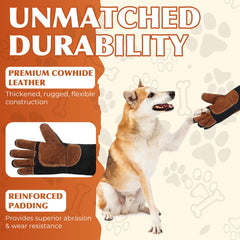 HANDLANDY close-up of cowhide leather texture highlighting durable protection