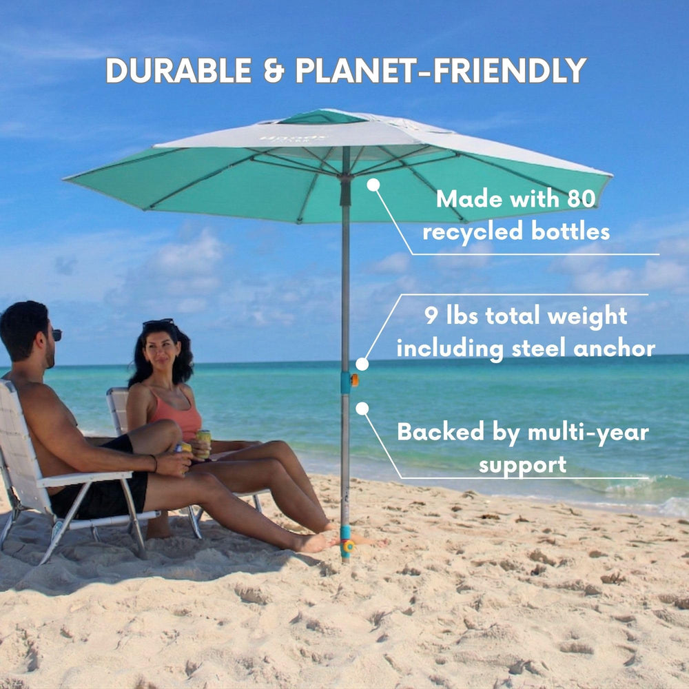 Handy Beach Goods padded carry bag being carried by shoulder strap for easy transport