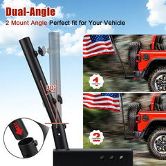 HANGMAICOME dual-angle bracket detail demonstrating obstacle clearance benefit